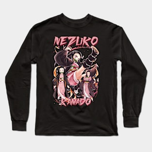 Nezuko Vector Art Long Sleeve T-Shirt